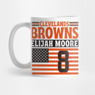 Cleveland Browns Moore 8 American Flag Football Mug